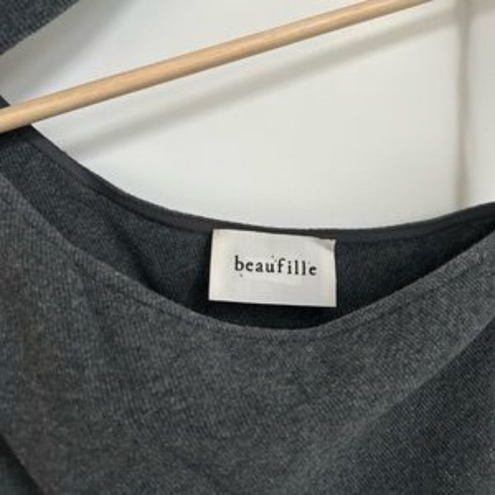Beaufille Grey One-Shoulder Top - Small - Picture 3 of 4